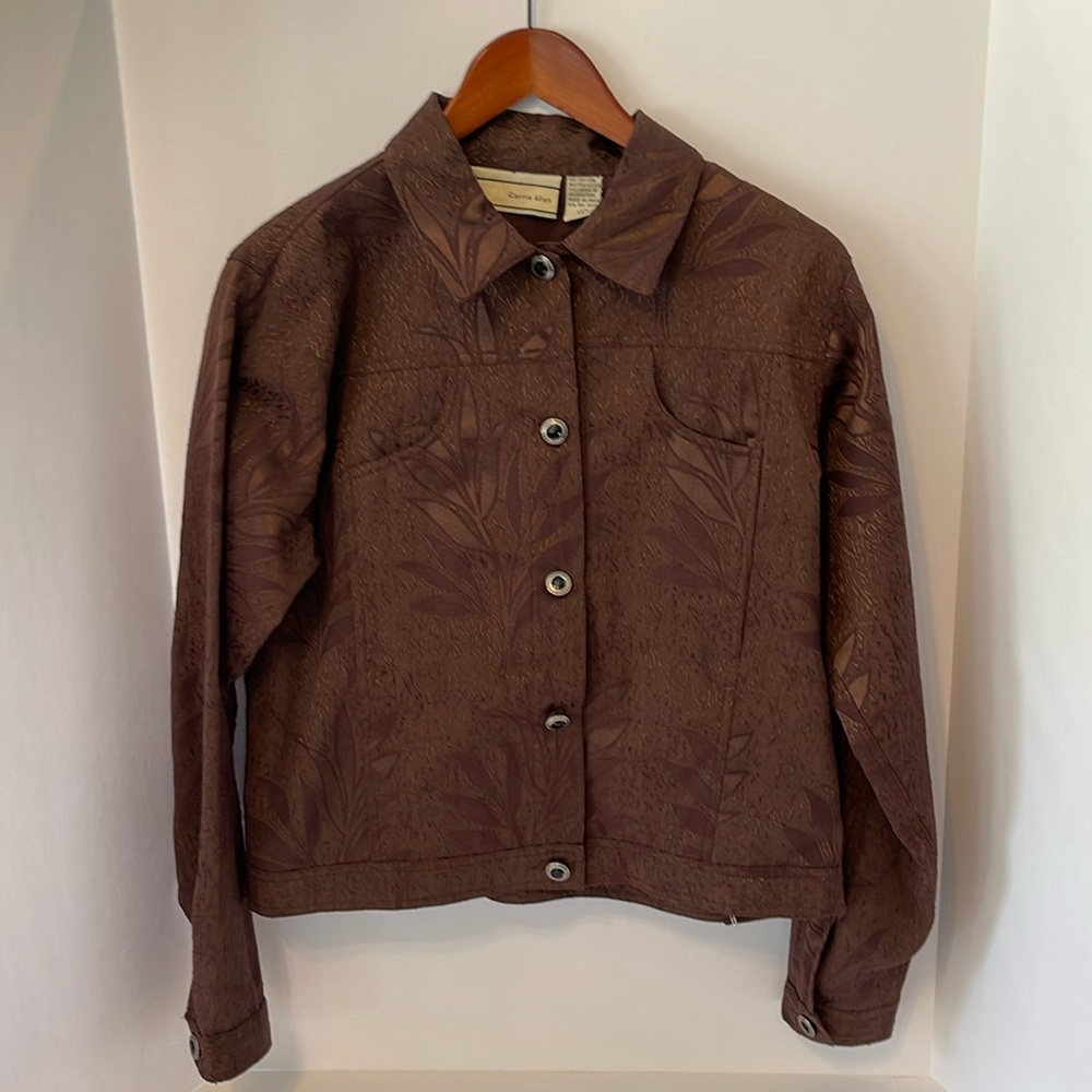 Carrie Allen Women’s Brown Button-Down Blazer